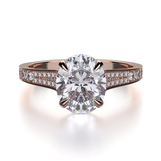 MICHAEL M Engagement Rings 18K Rose Gold Crown R743-3 R743-3RG