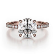 MICHAEL M Engagement Rings 18K Rose Gold Crown R745-2 R745-2RG