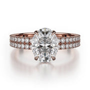 MICHAEL M Engagement Rings 18K Rose Gold Crown R746-2 R746-2RG