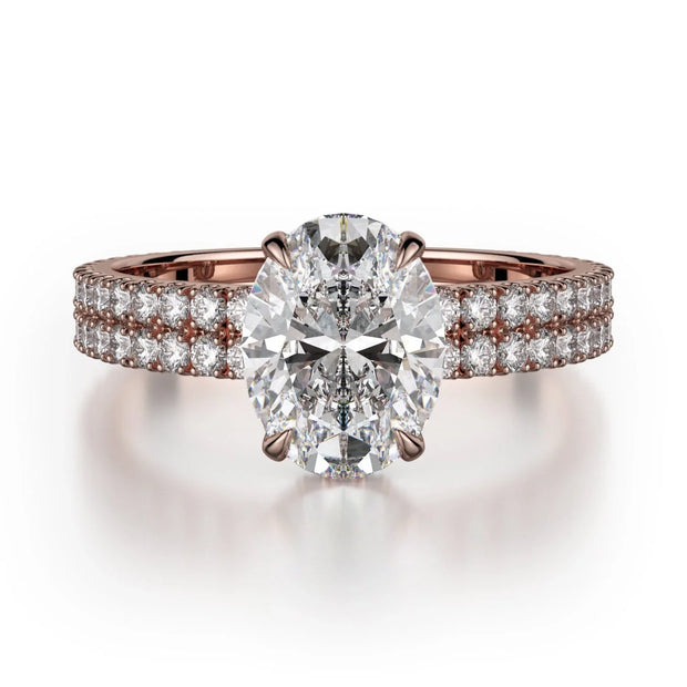 MICHAEL M Engagement Rings 18K Rose Gold Crown R746-2 R746-2RG