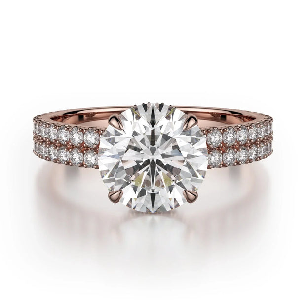 MICHAEL M Engagement Rings 18K Rose Gold Crown R747-2 R747-2RG