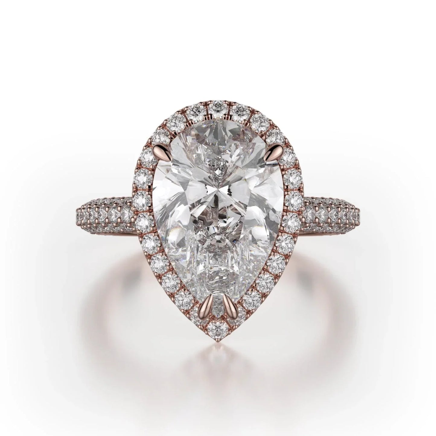 MICHAEL M Engagement Rings 18K Rose Gold Defined R730-2PR R730-2PR-RG
