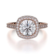 MICHAEL M Engagement Rings 18K Rose Gold Defined R737-2 R737-2RG