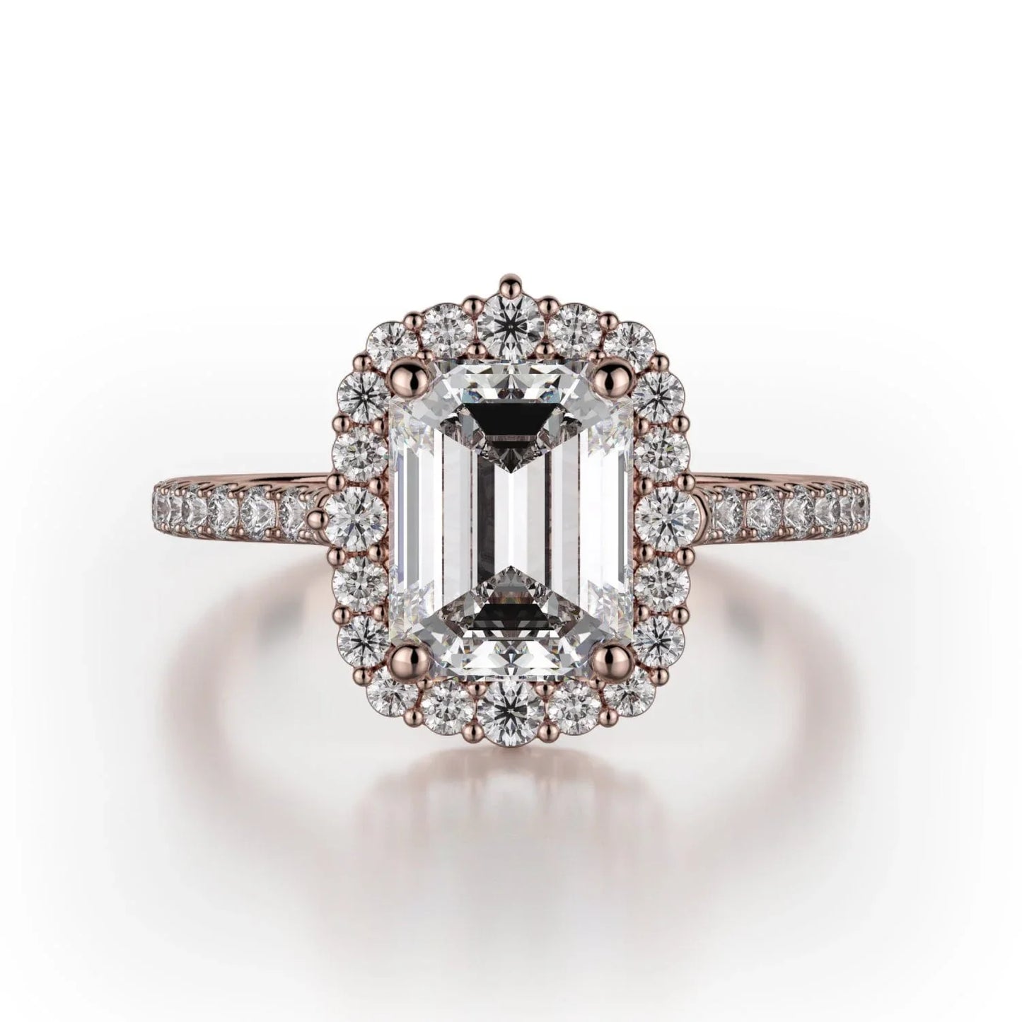 MICHAEL M Engagement Rings 18K Rose Gold Defined R739-2EM R739-2EM-RG