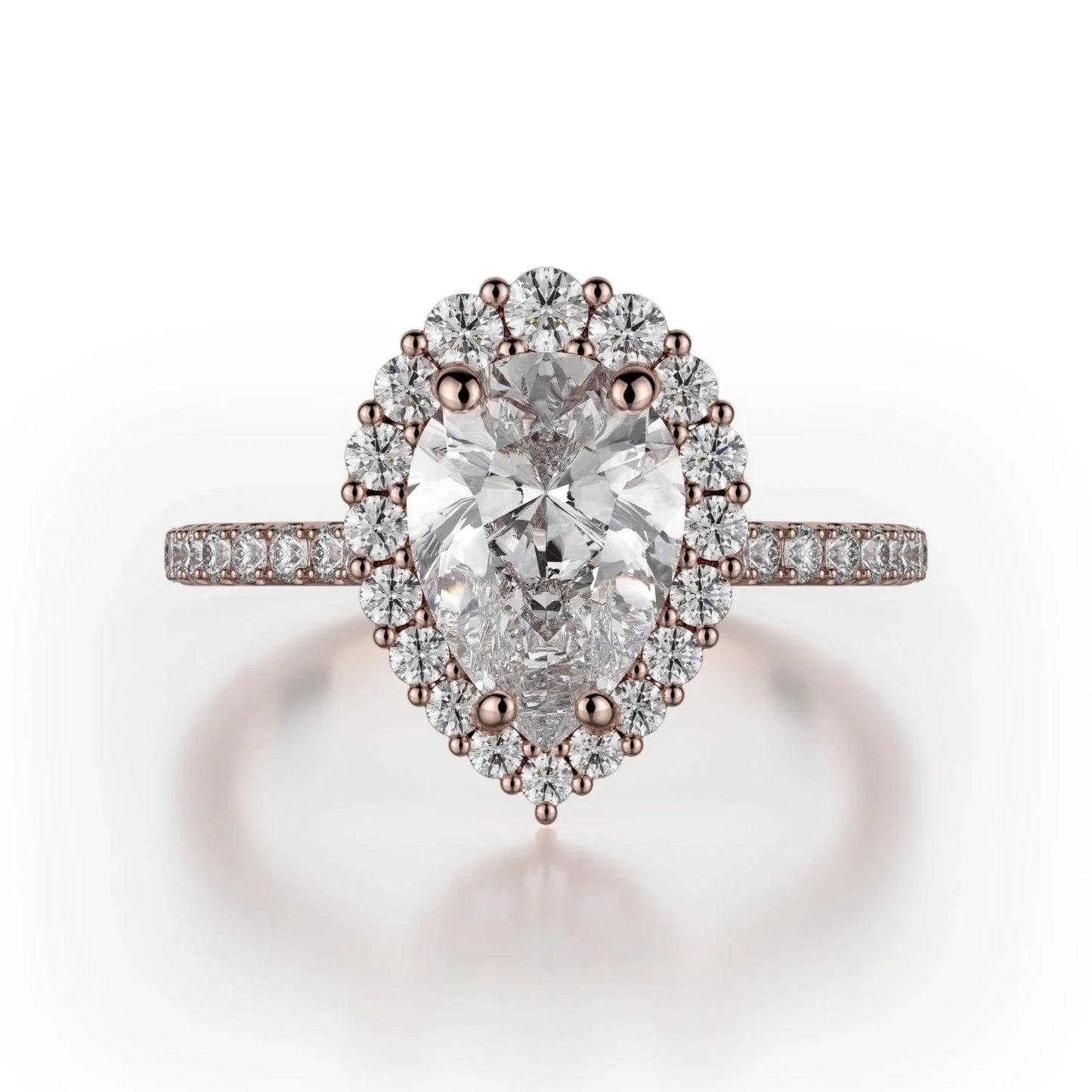 MICHAEL M Engagement Rings 18K Rose Gold Defined R739-2PR R739-2PR-RG