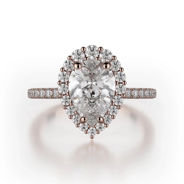 MICHAEL M Engagement Rings 18K Rose Gold Defined R739-2PR R739-2PR-RG