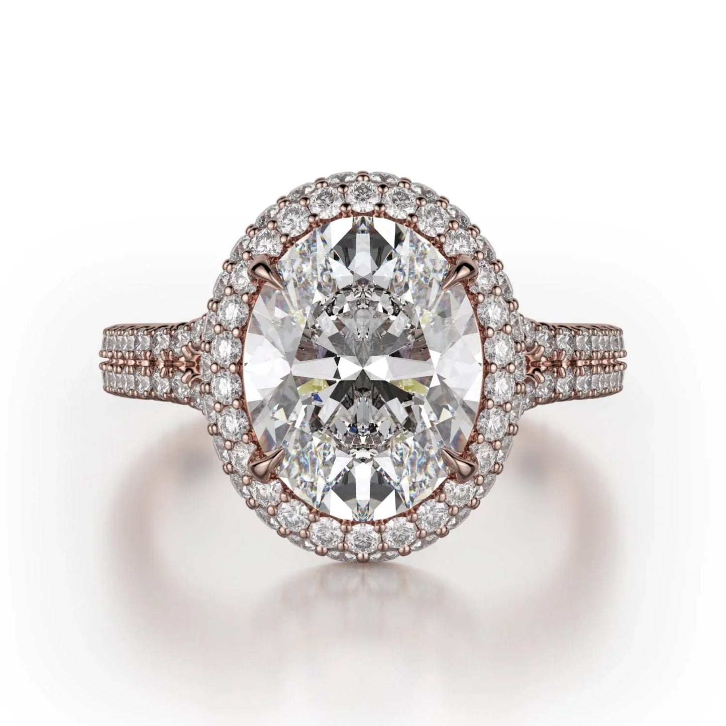 MICHAEL M Engagement Rings 18K Rose Gold Defined R778-3 R778-3RG