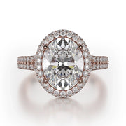 MICHAEL M Engagement Rings 18K Rose Gold Defined R778-3 R778-3RG