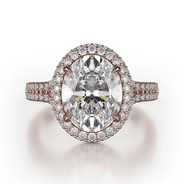 MICHAEL M Engagement Rings 18K Rose Gold Defined R778-3 R778-3RG