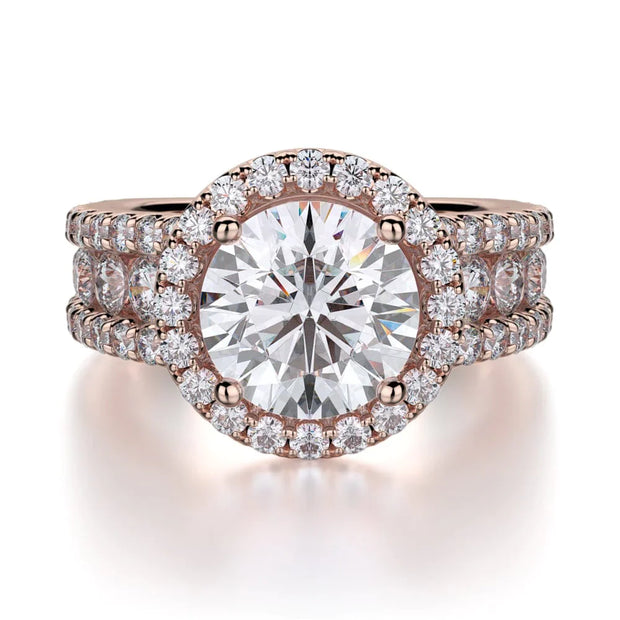 MICHAEL M Engagement Rings 18K Rose Gold Europa R396-2 R396-2RG