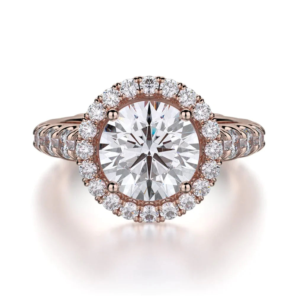MICHAEL M Engagement Rings 18K Rose Gold Europa R440L-2 R440L-2RG