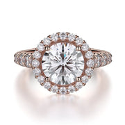 MICHAEL M Engagement Rings 18K Rose Gold Europa R440L-2 R440L-2RG