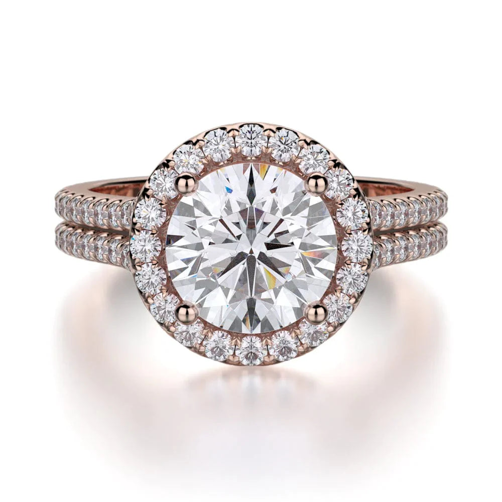 MICHAEL M Engagement Rings 18K Rose Gold Europa R456-2 R456-2RG