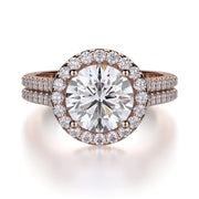 MICHAEL M Engagement Rings 18K Rose Gold Europa R456-2 R456-2RG