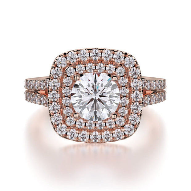 MICHAEL M Engagement Rings 18K Rose Gold Europa R661-1 R661-1RG