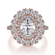 MICHAEL M Engagement Rings 18K Rose Gold Europa R718-2 R718-2RG