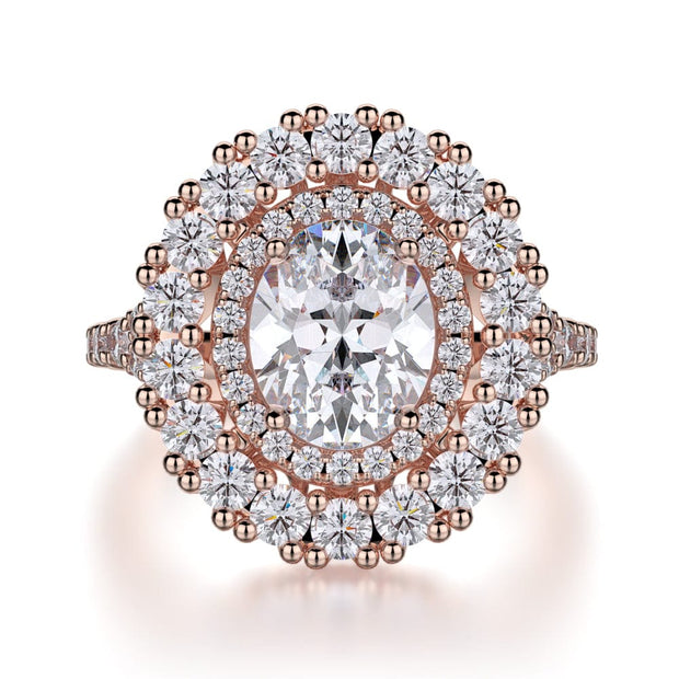 MICHAEL M Engagement Rings 18K Rose Gold Europa R718-2 R718-2RG