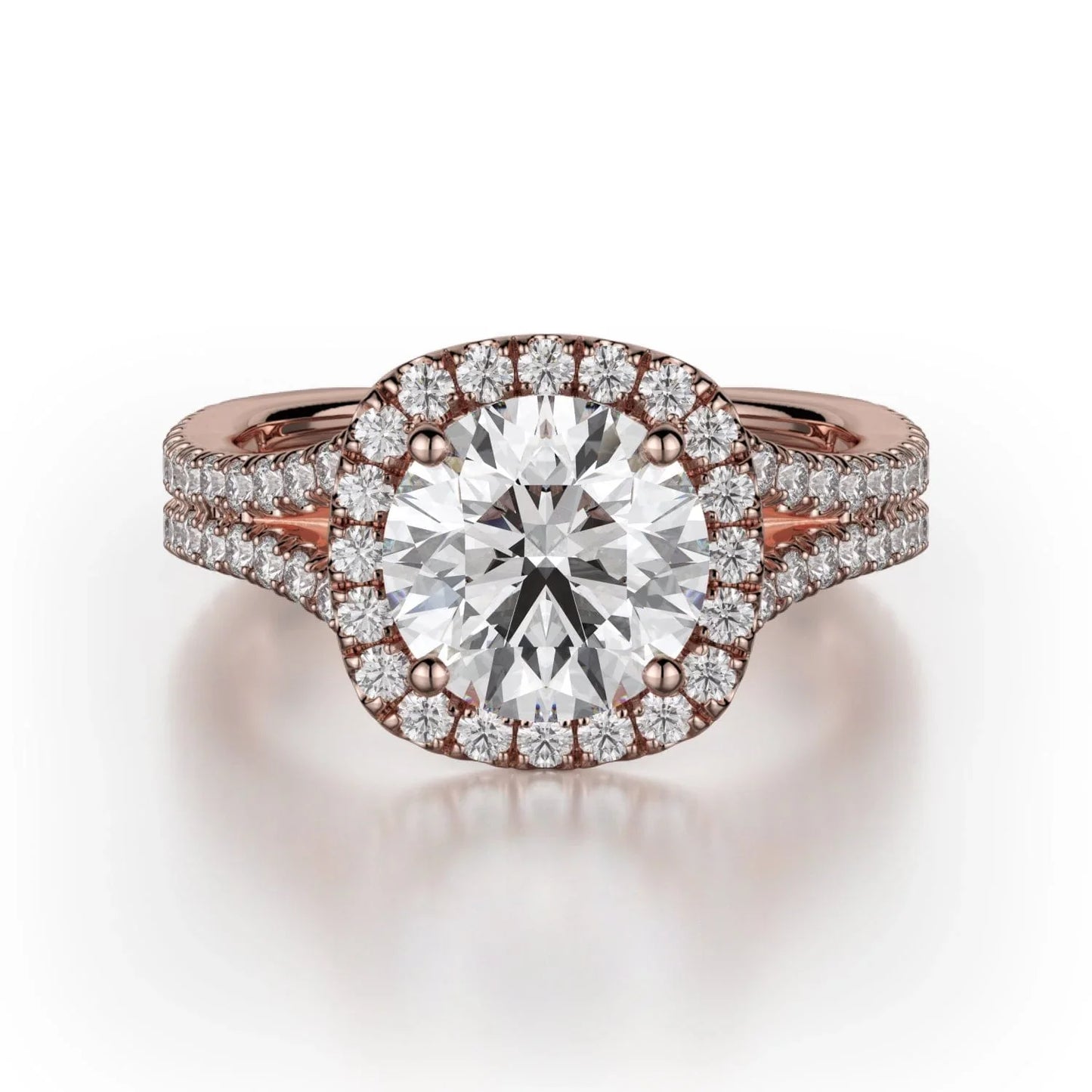 MICHAEL M Engagement Rings 18K Rose Gold Europa R783-2