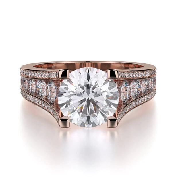 MICHAEL M Engagement Rings 18K Rose Gold Loud R735-2 R735-2RG