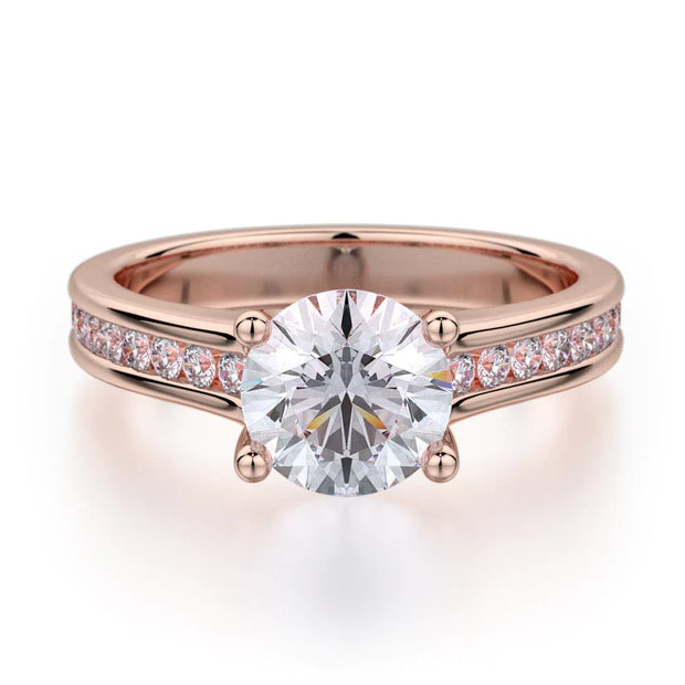 MICHAEL M Engagement Rings 18K Rose Gold Love R461-1 R461-1RG