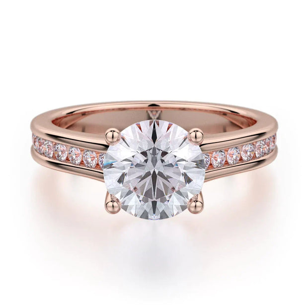 MICHAEL M Engagement Rings 18K Rose Gold Love R461-2 R461-2RG