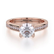 MICHAEL M Engagement Rings 18K Rose Gold Love R461S-1 R461S-1RG