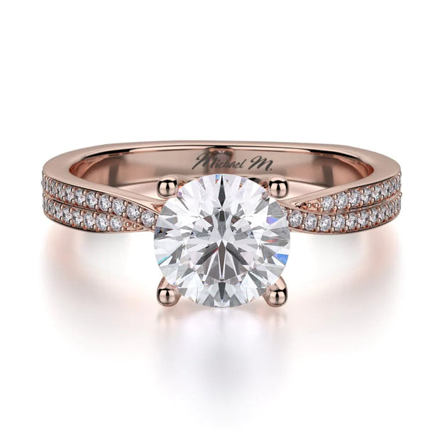 MICHAEL M Engagement Rings 18K Rose Gold Love R694-1 R694-1RG