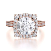 MICHAEL M Engagement Rings 18K Rose Gold Love R696-2 R696-2RG