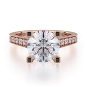 MICHAEL M Engagement Rings 18K Rose Gold Love R697-2 R697-2RG
