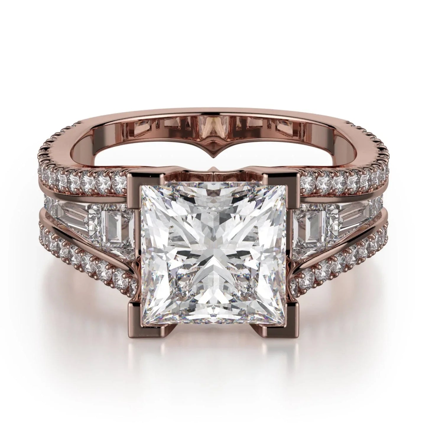 MICHAEL M Engagement Rings 18K Rose Gold Monaco R602-3 R602-3RG
