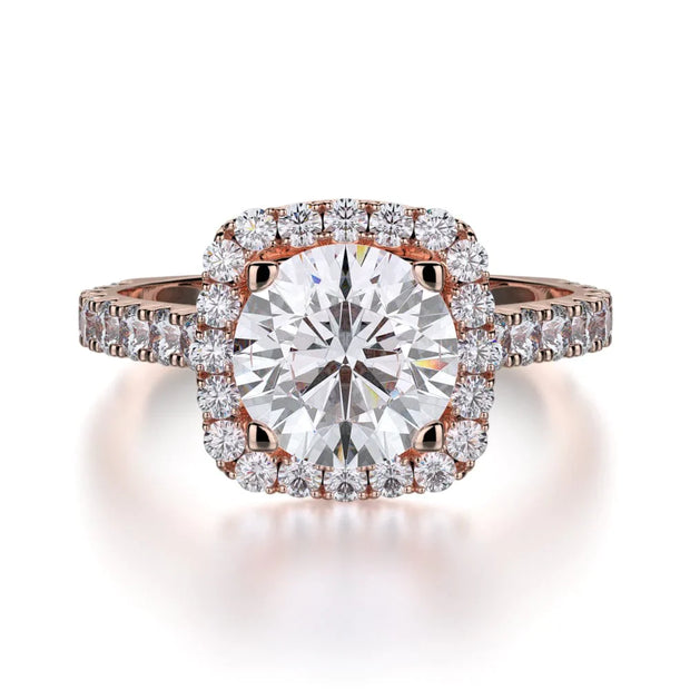 MICHAEL M Engagement Rings 18K Rose Gold Monaco R614-2 R614-2RG