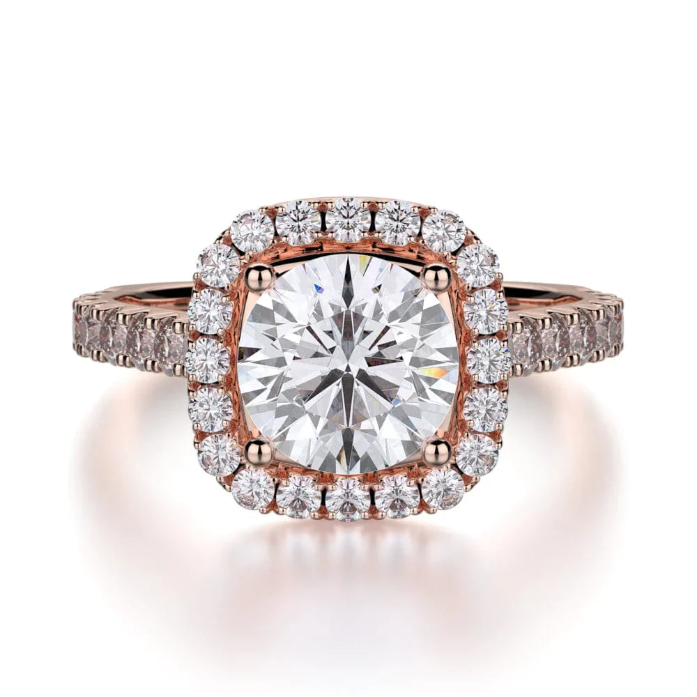 MICHAEL M Engagement Rings 18K Rose Gold Monaco R615-2 R615-2RG