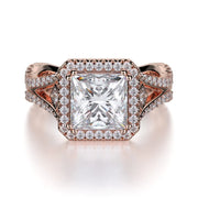 MICHAEL M Engagement Rings 18K Rose Gold Monaco R635-2 R635-2RG