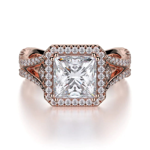 MICHAEL M Engagement Rings 18K Rose Gold Monaco R635-2 R635-2RG