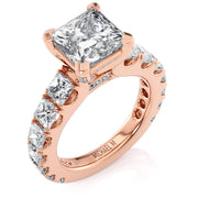 MICHAEL M Engagement Rings 18K Rose Gold Montage R813-3 Princess