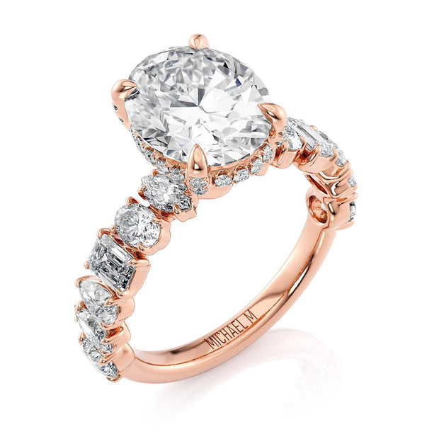 MICHAEL M Engagement Rings 18K Rose Gold Montage R814-3
