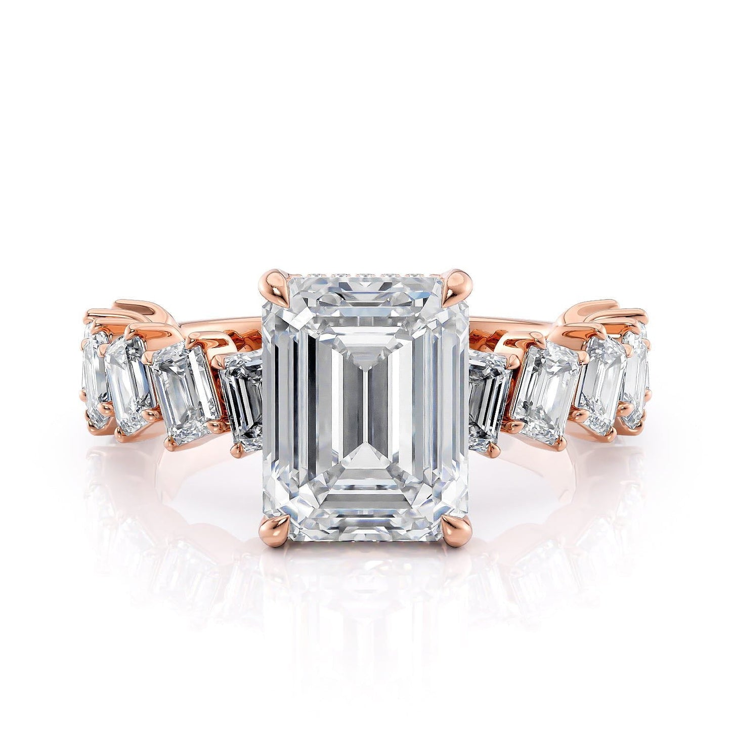 MICHAEL M Engagement Rings 18K Rose Gold Montage R825-3