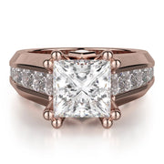 MICHAEL M Engagement Rings 18K Rose Gold Princess R763-2 R763-2RG