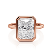 MICHAEL M Engagement Rings 18K Rose Gold Solitaire R838-3 Radiant R838-3-RA-RG