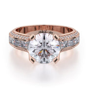 MICHAEL M Engagement Rings 18K Rose Gold Stella R690-2 R690-2RG
