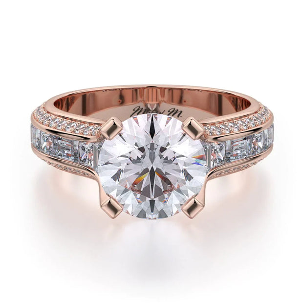 MICHAEL M Engagement Rings 18K Rose Gold Stella R690-2 R690-2RG
