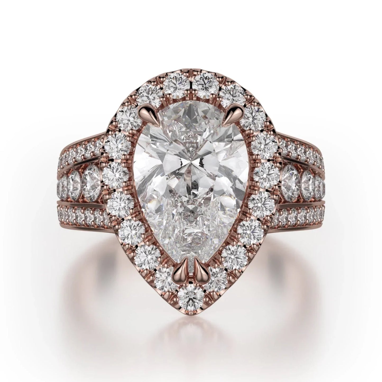 MICHAEL M Engagement Rings 18K Rose Gold Stella R766-2 R766-2RG