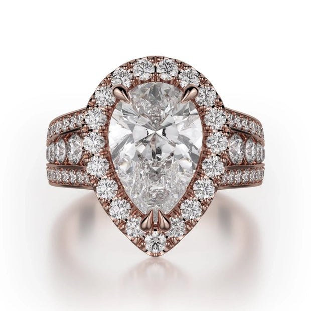 MICHAEL M Engagement Rings 18K Rose Gold Stella R766-2 R766-2RG