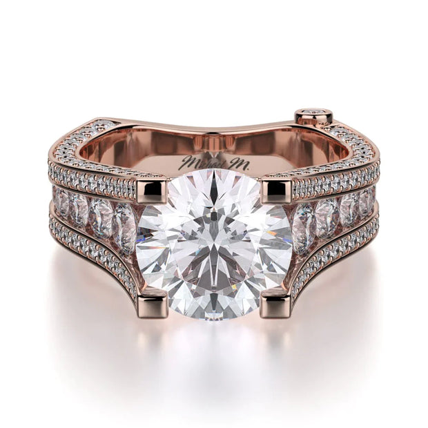 MICHAEL M Engagement Rings 18K Rose Gold Strada R302-2 R302-2RG