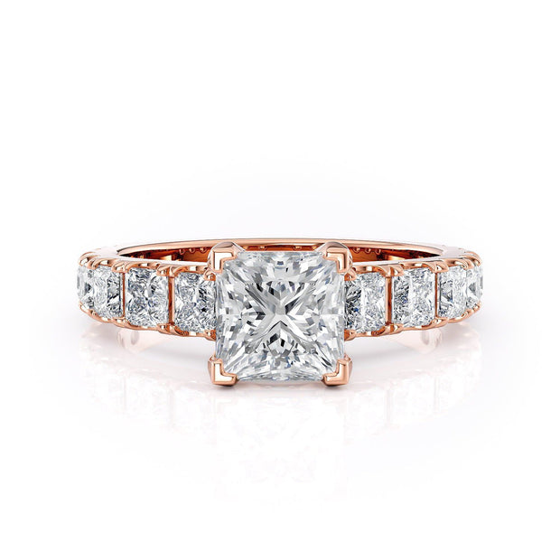 MICHAEL M Engagement Rings 18K Rose Gold Strada R530-1