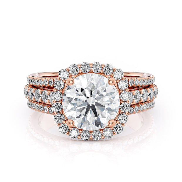 MICHAEL M Engagement Rings 18K Rose Gold Strada R681-1.5 R681-1.5RG