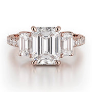 MICHAEL M Engagement Rings 18K Rose Gold Trinity R767-2.5 R767-2.5RG