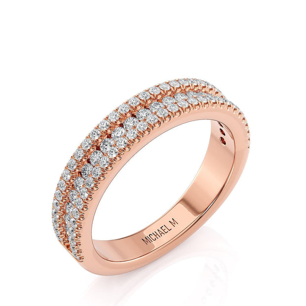 MICHAEL M Engagement Rings 18K Rose Gold Wedding Band R671B