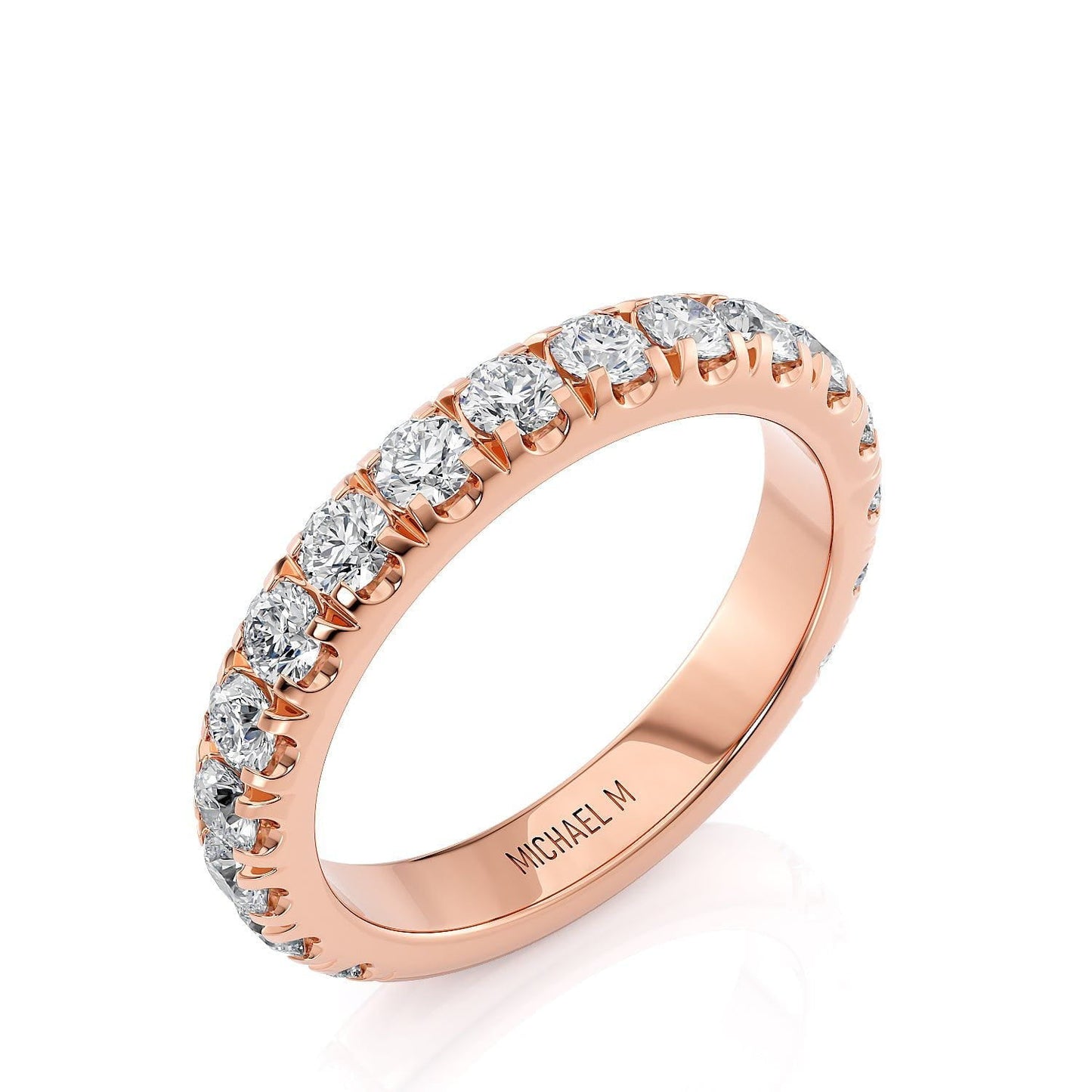 MICHAEL M Engagement Rings 18K Rose Gold Wedding Band R731LB