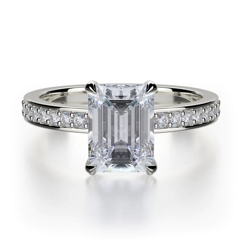 MICHAEL M Engagement Rings 18K White Gold Bold R723-2 R723-2WG